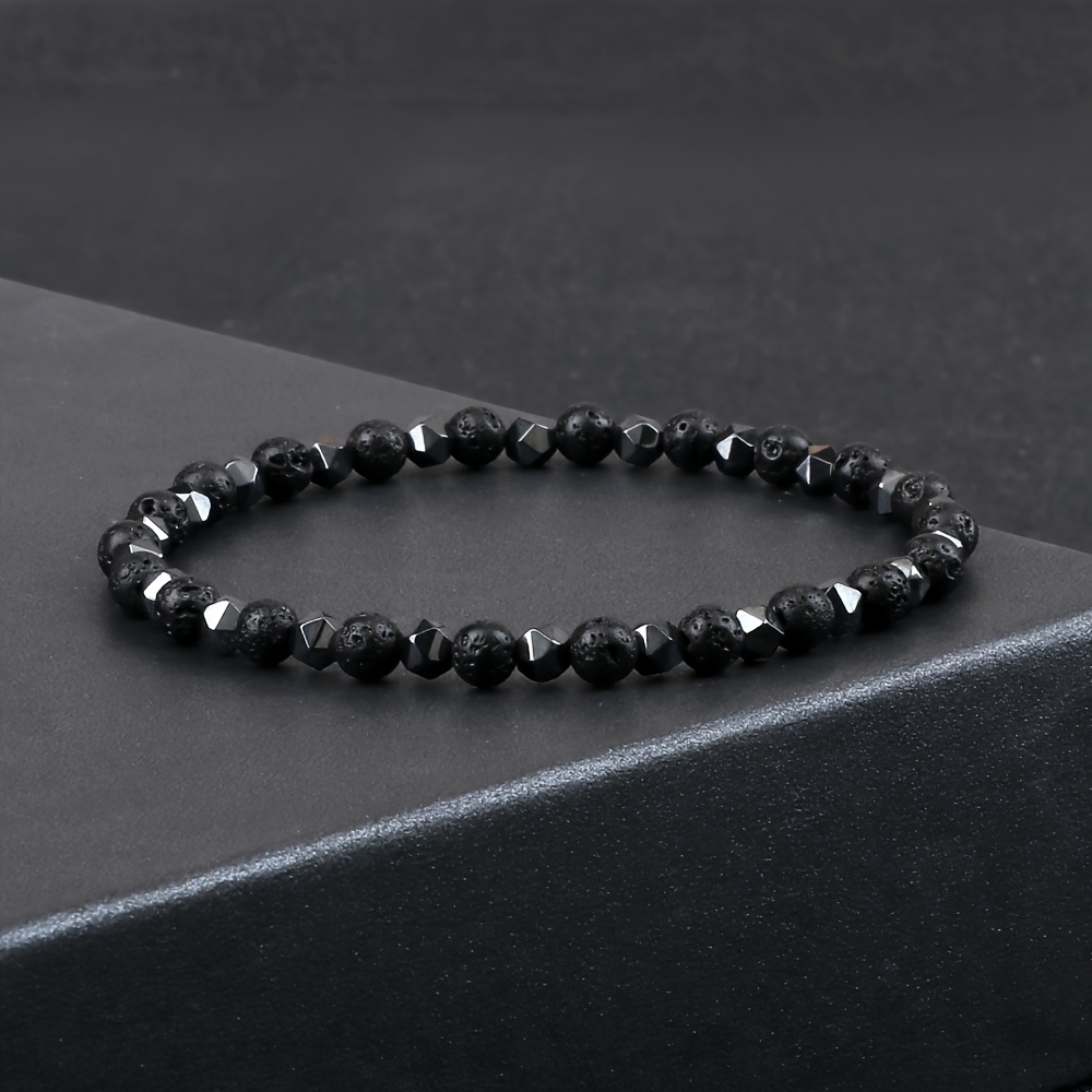 Y2K Hip Hop Natural Stone Bracelet Beads with Luster